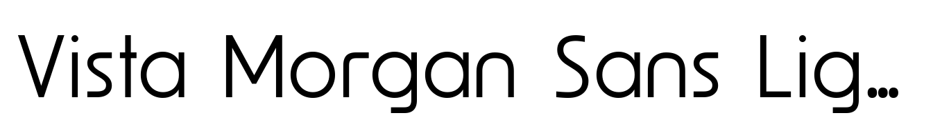 Vista Morgan Sans Light